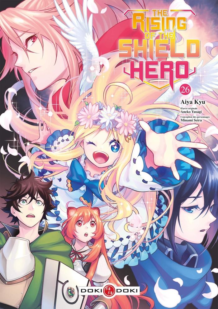 Couverture du livre « The rising of the shield hero » de Kyū Aiya, librairie Les Contes Infusés à Corte