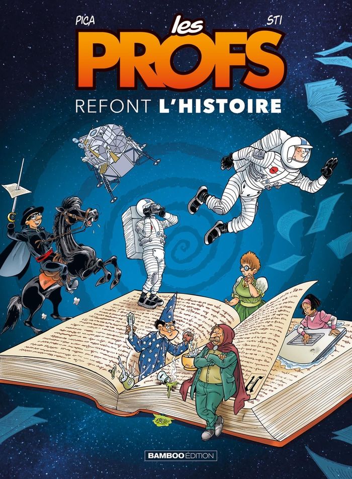 Couverture du livre « Les profs refont l'histoire », librairie Les Contes Infusés à Corte