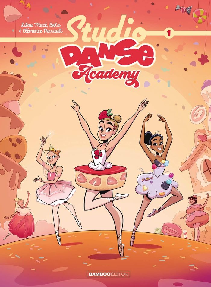 Couverture du livre « Studio danse academy » de Clémence Perrault, librairie Les Contes Infusés à Corte