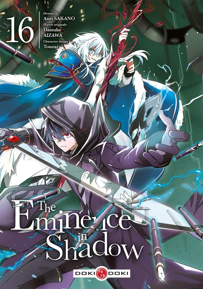 Couverture du livre « The eminence in shadow » de Daisuke Aizawa, librairie Les Contes Infusés à Corte