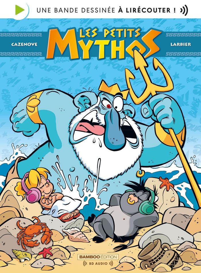 Couverture du livre « Les petits mythos » de Christophe Cazenove, librairie Les Contes Infusés à Corte
