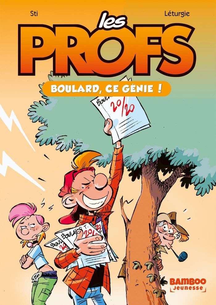 Couverture du livre « Les profs : Boulard, ce génie ! », librairie Les Contes Infusés à Corte