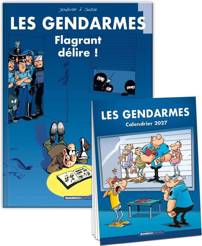 Couverture du livre « GENDARMES (LES) - LES GENDARMES - TOME 01 + CALENDRIER 2027 OFFERT » de Jenfevre/sulpice, librairie Les Contes Infusés à Corte