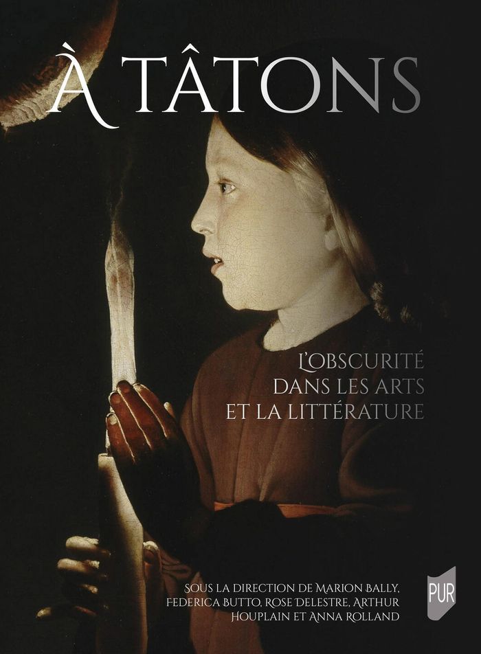 Couverture du livre « À tâtons : l'obscurité dans les arts et la littérature » de Collectif, librairie Les Contes Infusés à Corte