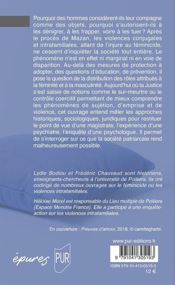 Quatrième de couverture de « La violence conjugale »