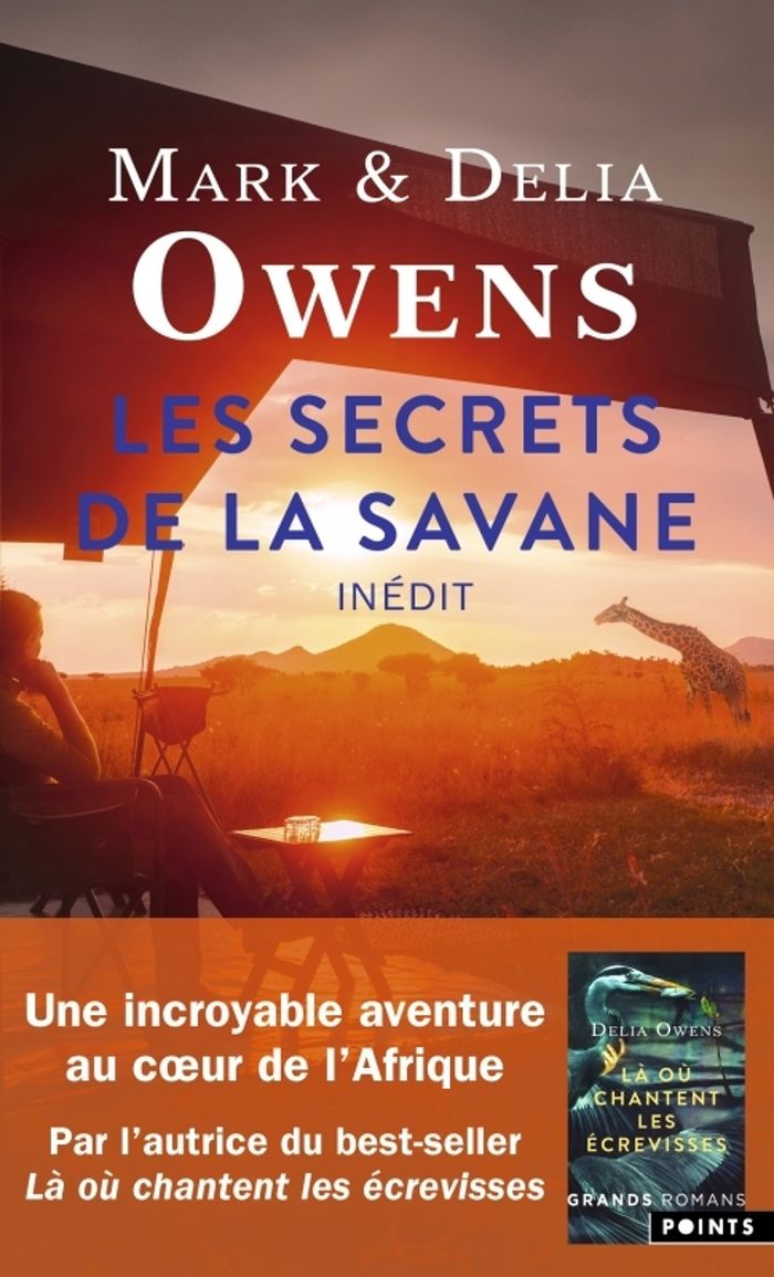 Couverture du livre « LES SECRETS DE LA SAVANE » de Delia Owens, librairie Les Contes Infusés à Corte