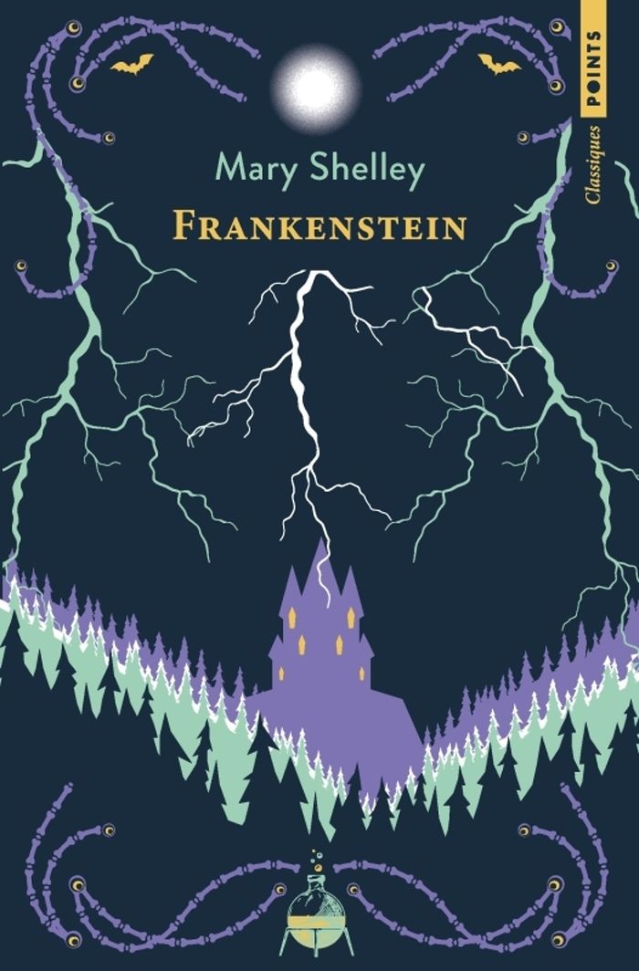 Couverture du livre « FRANKENSTEIN - OU LE PROMETHEE MODERNE » de Mary Shelley, librairie Les Contes Infusés à Corte