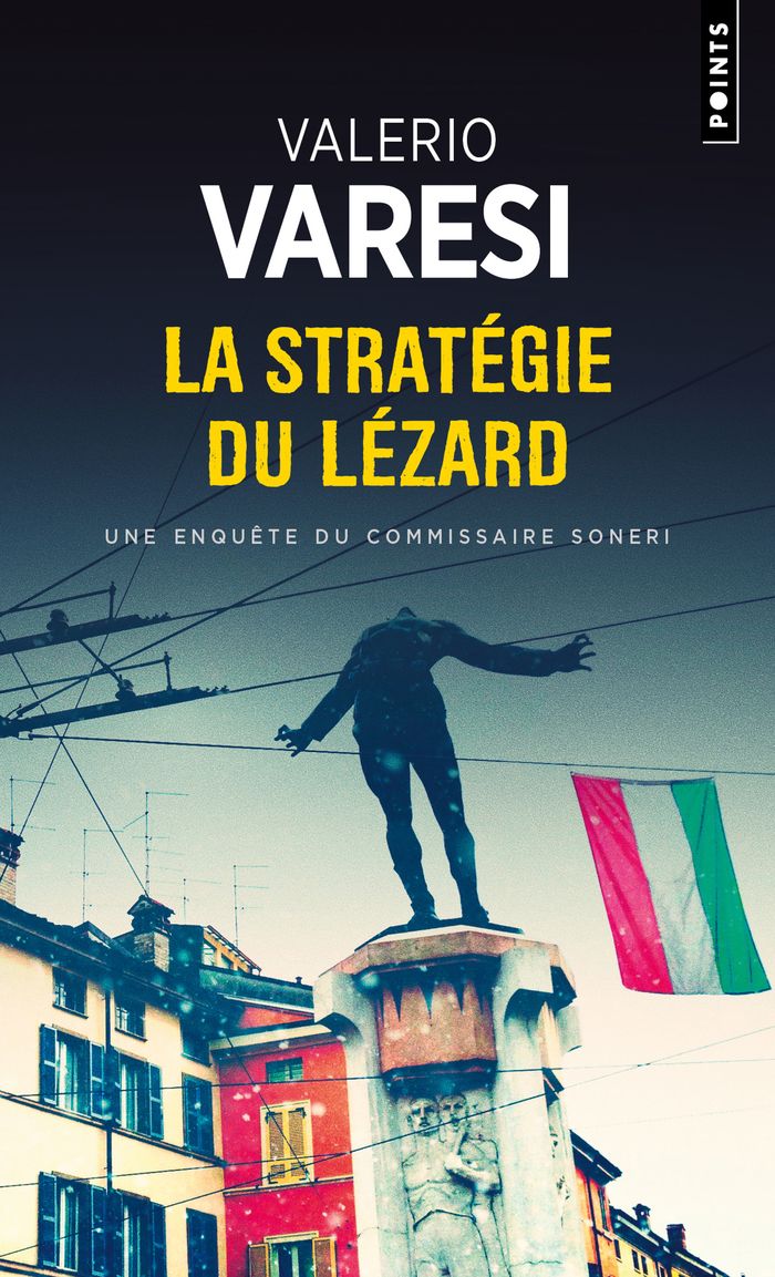 Couverture du livre « La stratégie du lézard » de Valerio Varesi, librairie Les Contes Infusés à Corte