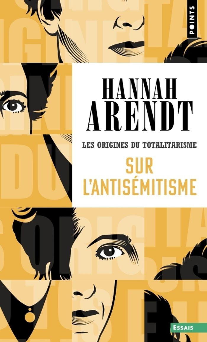 Couverture du livre « Sur l'antisémitisme » de Hannah Arendt, librairie Les Contes Infusés à Corte