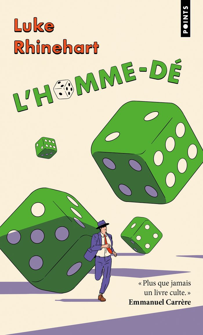 Couverture du livre « Homme-dé » de Luke Rhinehart, librairie Les Contes Infusés à Corte