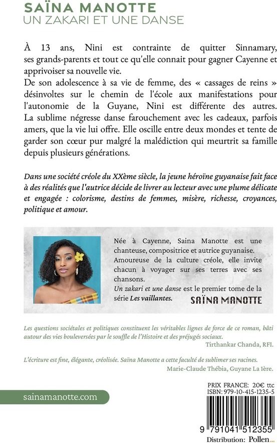 Quatrième de couverture de « Un zakari et une danse »