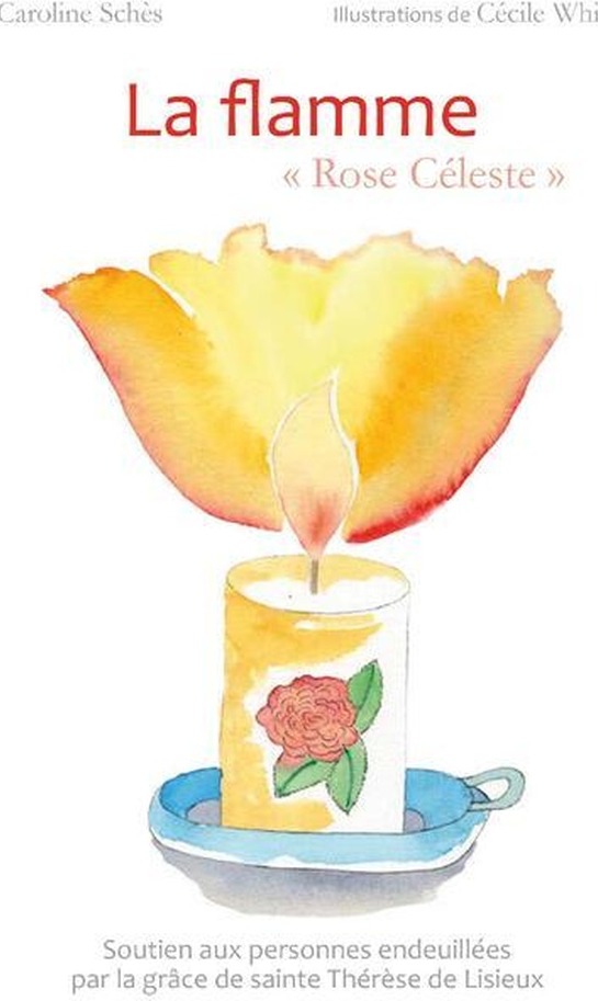 Couverture du livre « La Flamme "Rose Céleste" » de Caroline Schès, librairie Les Contes Infusés à Corte