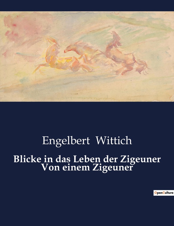 Couverture du livre « BLICKE IN DAS LEBEN DER ZIGEUNER VON EINEM ZIGEUNER » de Engelbert Wittich, librairie Les Contes Infusés à Corte