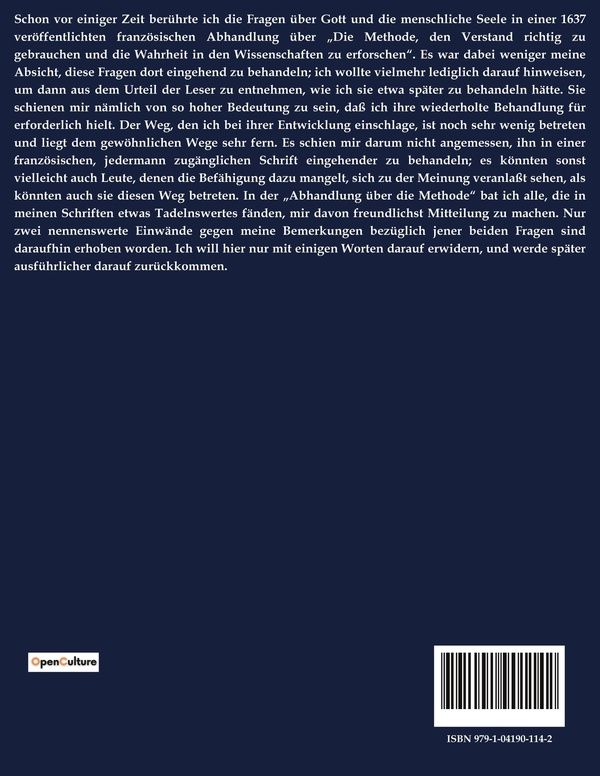 Quatrième de couverture de « BETRACHTUNGEN UBER DIE GRUNDLAGEN DER PHILOSOPHIE - EINE UNTERSUCHUNG DER GRUNDLAGEN DER PHILOSOPHIE »
