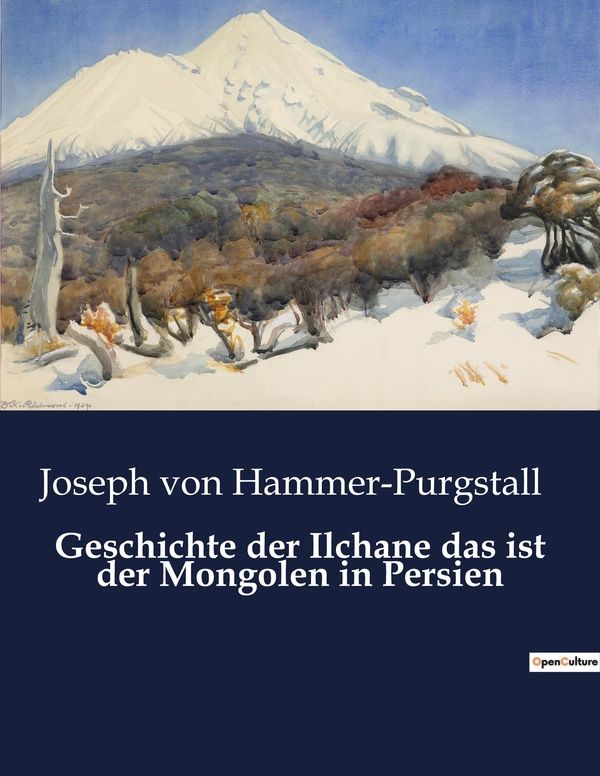 Couverture du livre « GESCHICHTE DER ILCHANE DAS IST DER MONGOLEN IN PERSIEN », librairie Les Contes Infusés à Corte