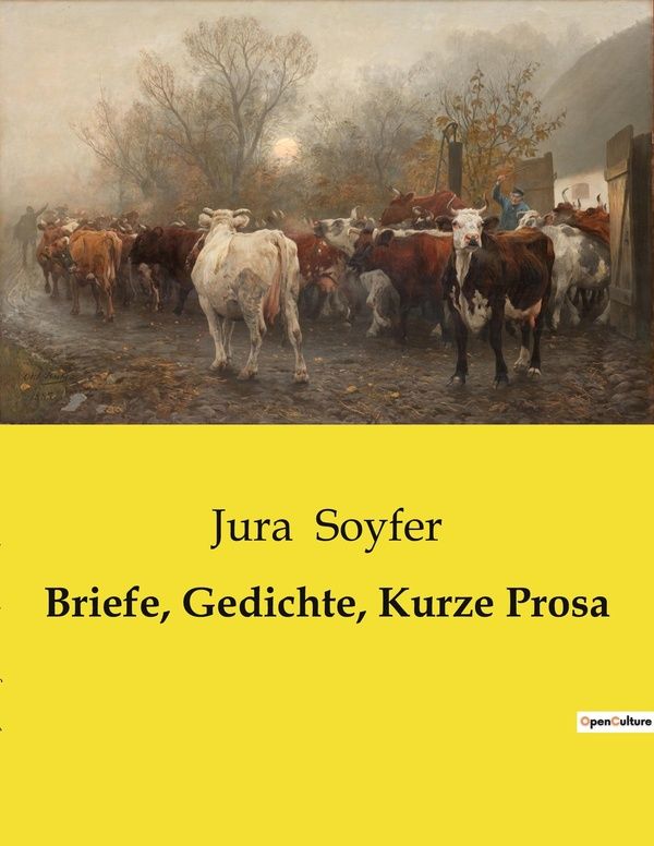Couverture du livre « BRIEFE, GEDICHTE, KURZE PROSA » de Jura Soyfer, librairie Les Contes Infusés à Corte