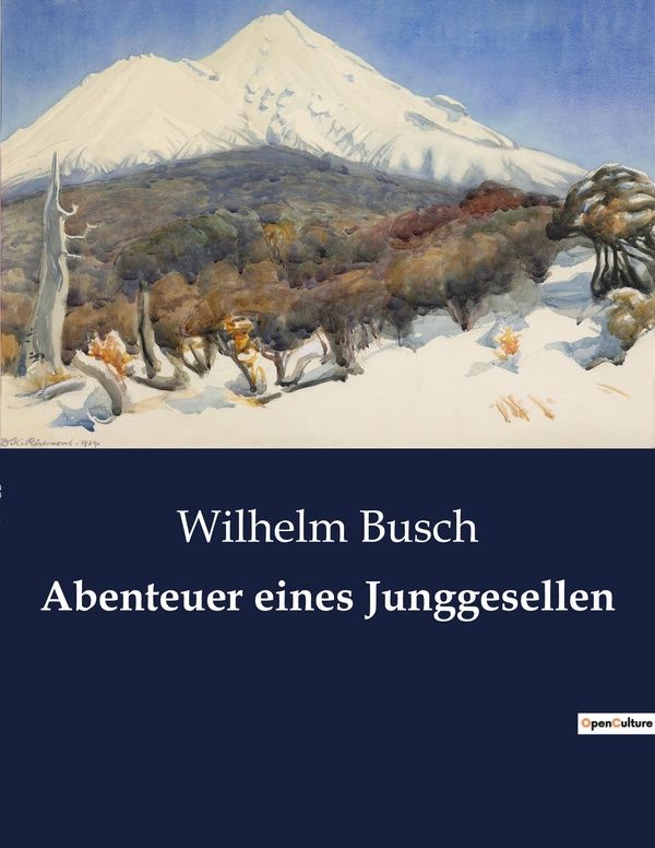 Couverture du livre « ABENTEUER EINES JUNGGESELLEN - EIN SATIRISCHER BLICK AUF DIE SUCHE NACH DEM GLUCK. » de Wilhelm Busch, librairie Les Contes Infusés à Corte