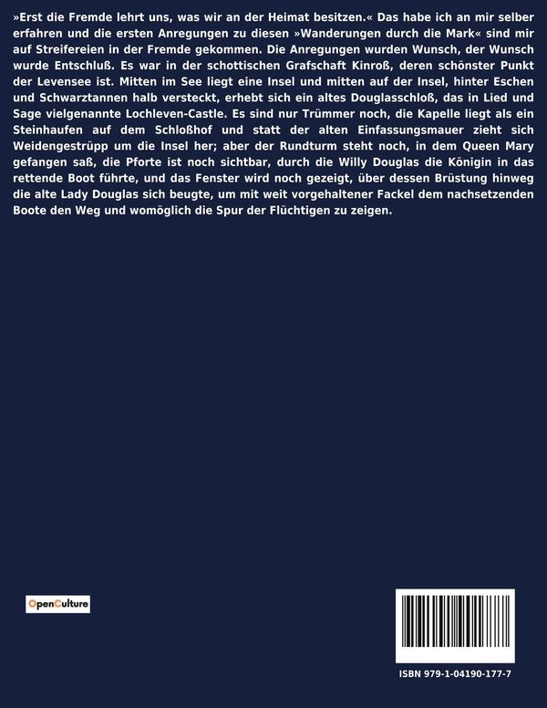Quatrième de couverture de « WANDERUNGEN DURCH DIE MARK BRANDENBURG - DIE WENDEN UND IHRE INTEGRATION IN DIE MARK BRANDENBURG »