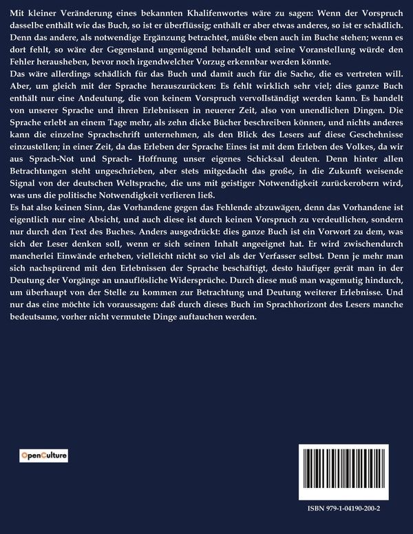 Quatrième de couverture de « DAS GEHEIMNIS DER SPRACHE - DIE VERBORGENE KRAFT DER WORTE ENTHULLEN »
