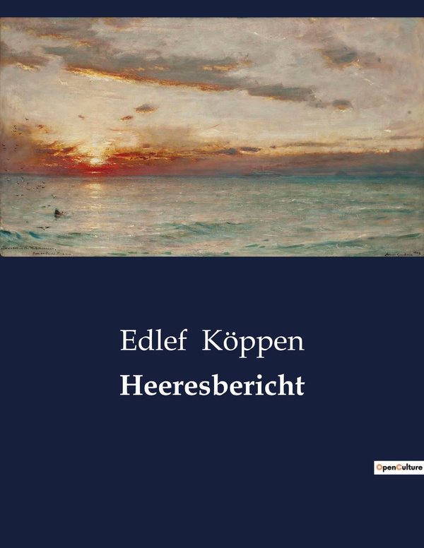 Couverture du livre « HEERESBERICHT » de Edlef Koppen, librairie Les Contes Infusés à Corte