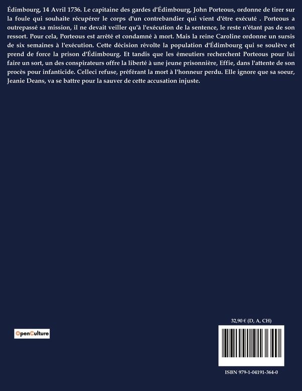 Quatrième de couverture de « LA PRISON D'EDIMBOURG - LES SECRETS D'EDIMBOURG: ENTRE TRAHISON ET REDEMPTION »