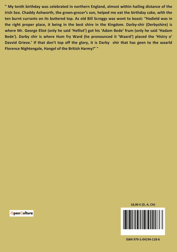 Quatrième de couverture de « THROUGH THE MILL - THE JOURNEY FROM POVERTY TO HOPE IN EARLY 20TH CENTURY ENGLAND »