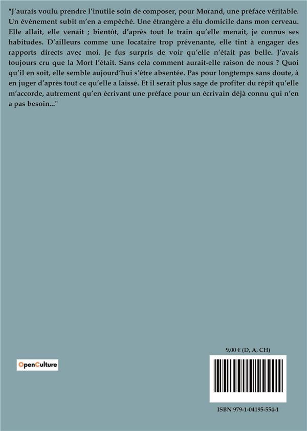 Quatrième de couverture de « POUR UN AMI - REMARQUES SUR LE STYLE »