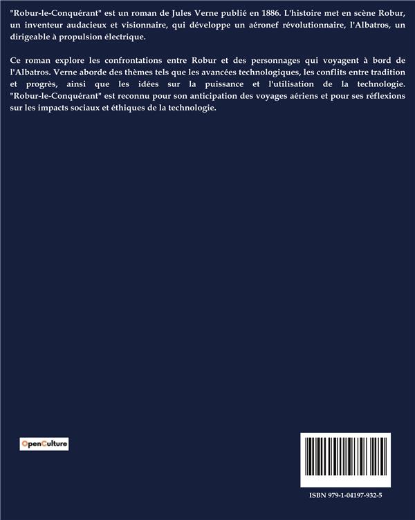 Quatrième de couverture de « ROBUR-LE-CONQUERANT »