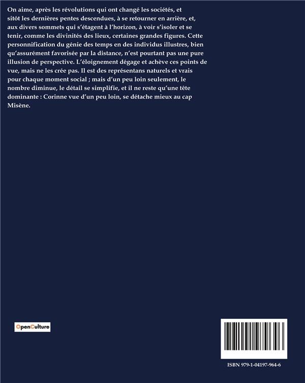 Quatrième de couverture de « POETES ET ROMANCIERS MODERNES DE LA FRANCE - EXPLORATION DES FIGURES LITTERAIRES FRANCAISES DU XIXE »