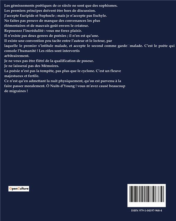 Quatrième de couverture de « POESIES - UNE EXPLORATION DES PRINCIPES POETIQUES ET MORAUX DU COMTE DE LAUTREAMONT »