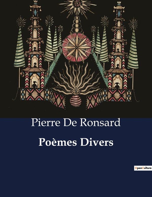 Couverture du livre « POEMES DIVERS » de De Ronsard Pierre, librairie Les Contes Infusés à Corte