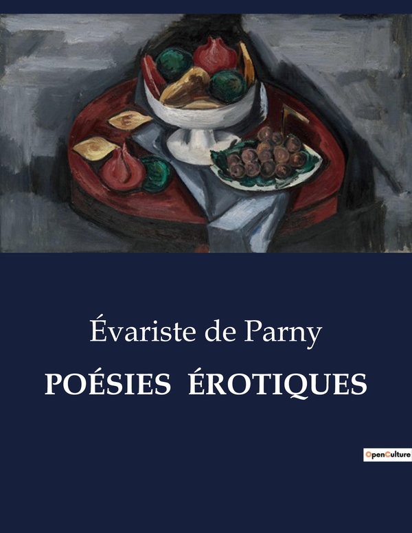 Couverture du livre « POESIES  EROTIQUES » de De Parny Evariste, librairie Les Contes Infusés à Corte