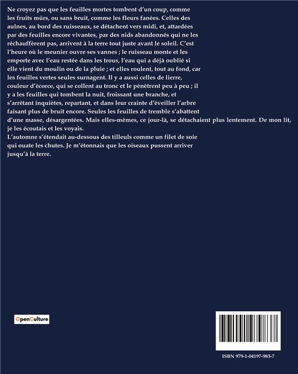 Quatrième de couverture de « PROVINCIALES »