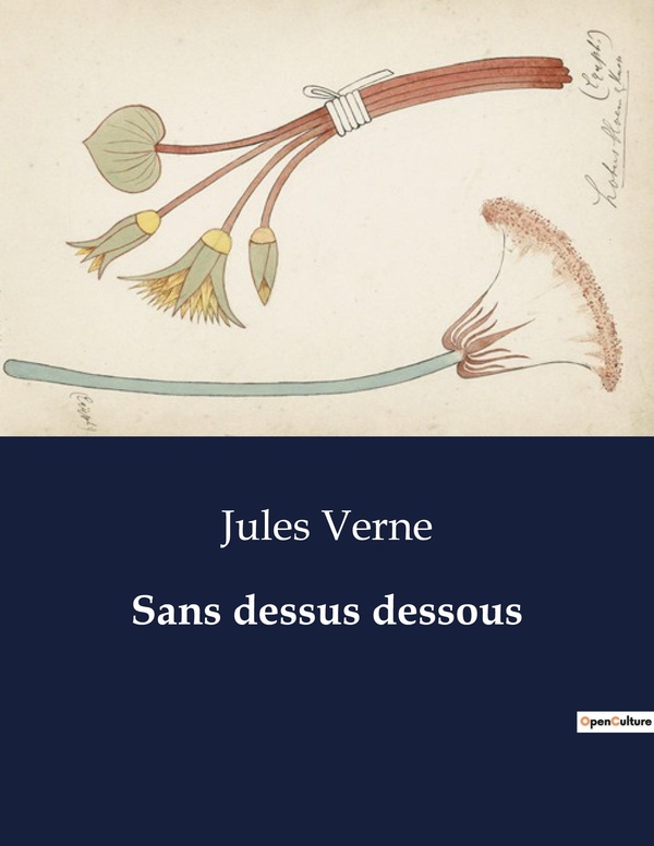 Couverture du livre « SANS DESSUS DESSOUS » de Jules Verne, librairie Les Contes Infusés à Corte