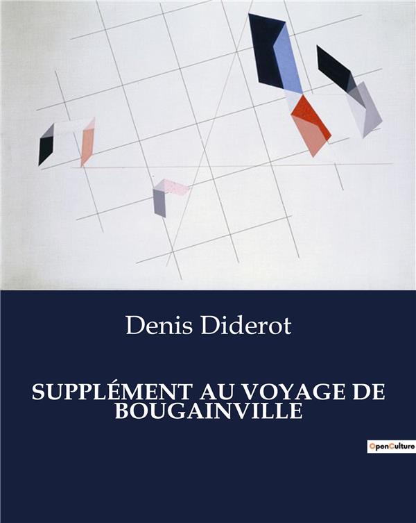 Couverture du livre « SUPPLEMENT AU VOYAGE DE BOUGAINVILLE » de Denis Diderot, librairie Les Contes Infusés à Corte