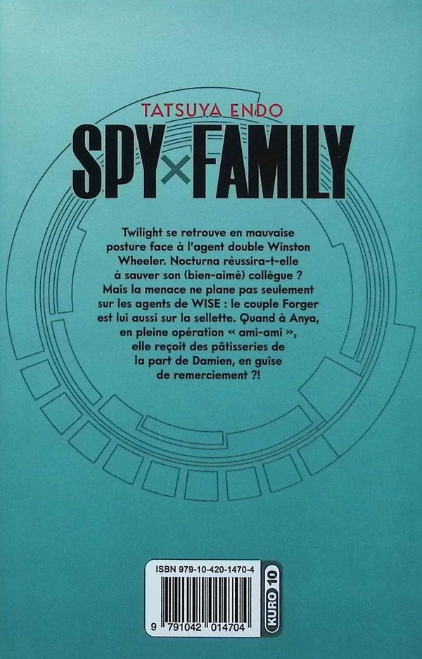 Quatrième de couverture de « Spy x family »