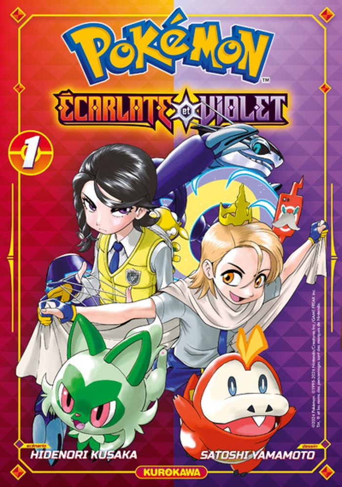 Couverture du livre « POKEMON ECARLATE ET VIOLET - TOME 1 » de Kusaka/yamamoto, librairie Les Contes Infusés à Corte