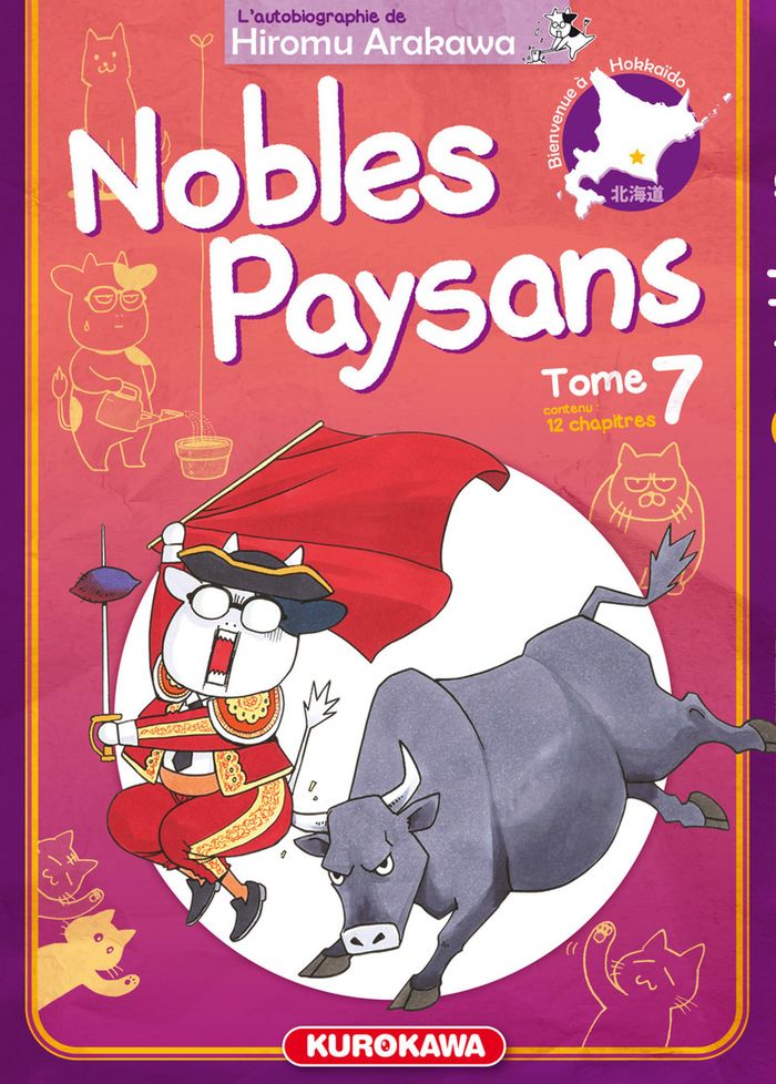Couverture du livre « Nobles paysans : l'autobiographie de Hiromu Arakawa » de Hiromu Arakawa, librairie Les Contes Infusés à Corte