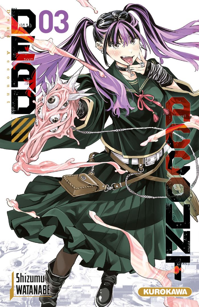 Couverture du livre « Dead account » de Shizumu Watanabe, librairie Les Contes Infusés à Corte
