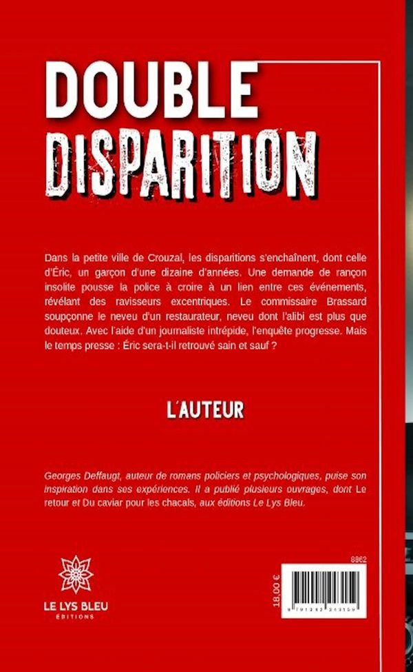 Quatrième de couverture de « Double disparition : Roman »