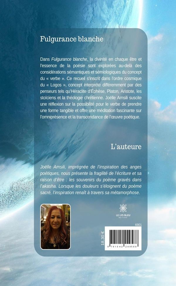 Quatrième de couverture de « FULGURANCE BLANCHE - LIVRE GROS CARACTERES »