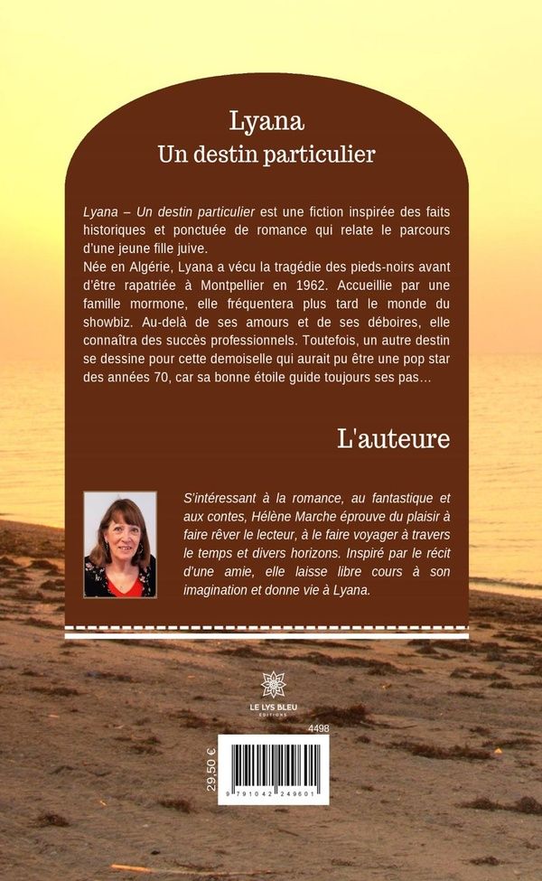 Quatrième de couverture de « LYANA - LIVRE GROS CARACTERES - UN DESTIN PARTICULIER »
