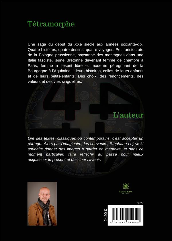Quatrième de couverture de « TETRAMORPHE - GC -16 - EDITION EN GROS CARACTERES »