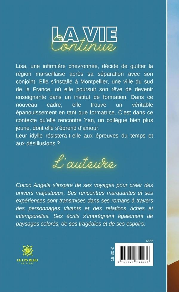 Quatrième de couverture de « LA VIE CONTINUE - LIVRE GROS CARACTERES »