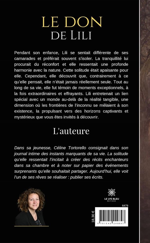 Quatrième de couverture de « LE DON DE LILI - LIVRE GROS CARACTERES »