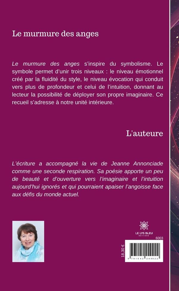 Quatrième de couverture de « LE MURMURE DES ANGES - LIVRE GROS CARACTERES »