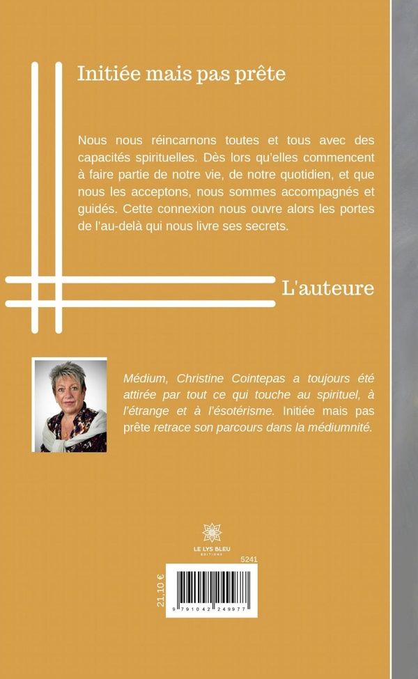Quatrième de couverture de « INITIEE MAIS PAS PRETE - LIVRE GROS CARACTERES »