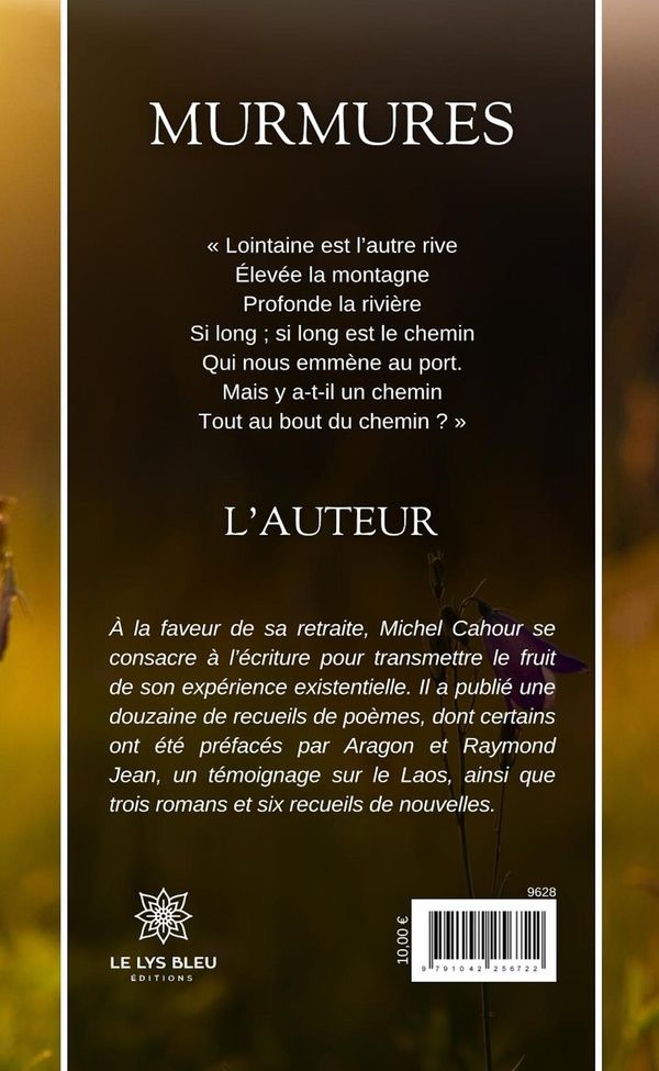 Quatrième de couverture de « MURMURES »