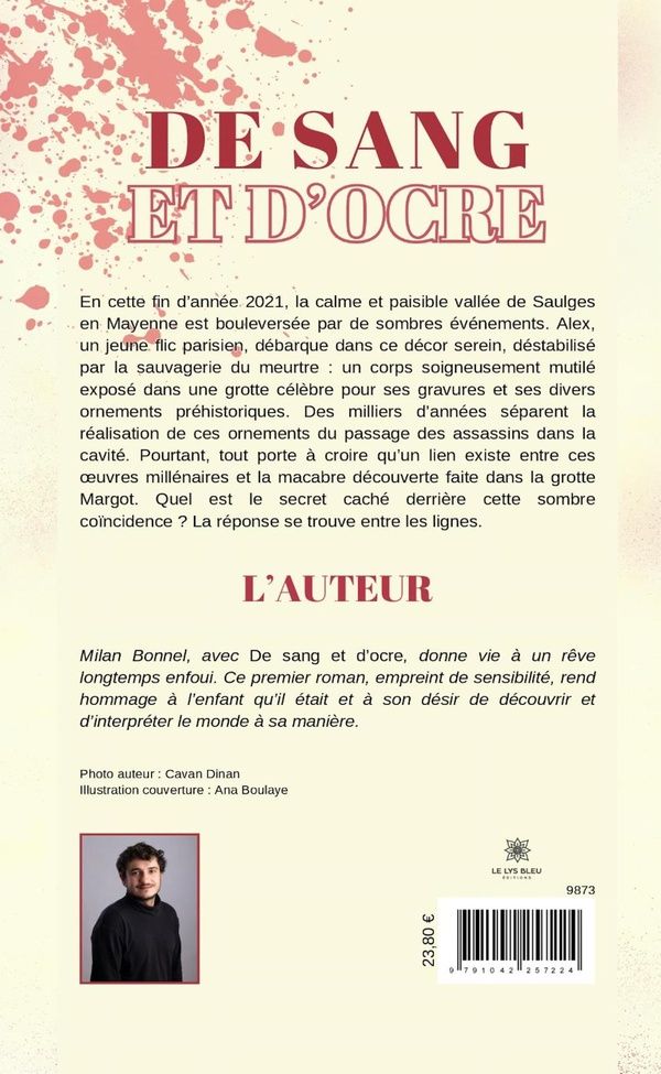 Quatrième de couverture de « DE SANG ET D'OCRE »