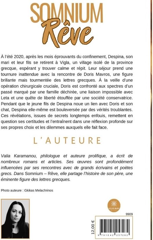 Quatrième de couverture de « SOMNIUM - REVE »